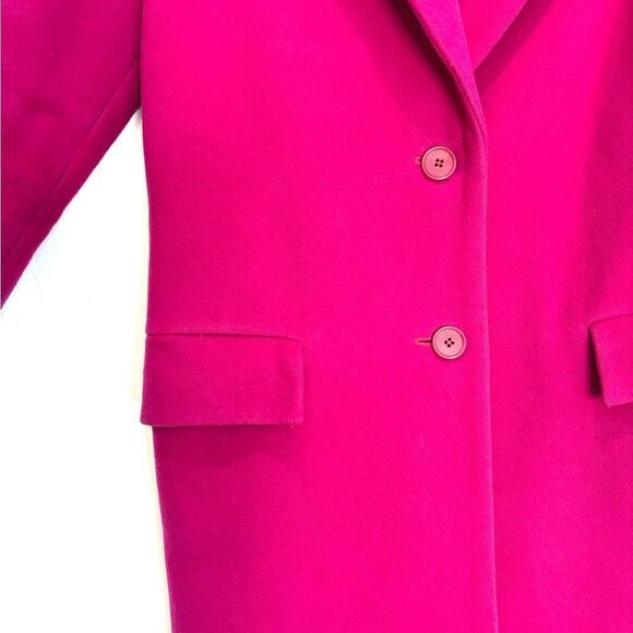 COS Wool blend coat in Magenta - Picture 8 of 8